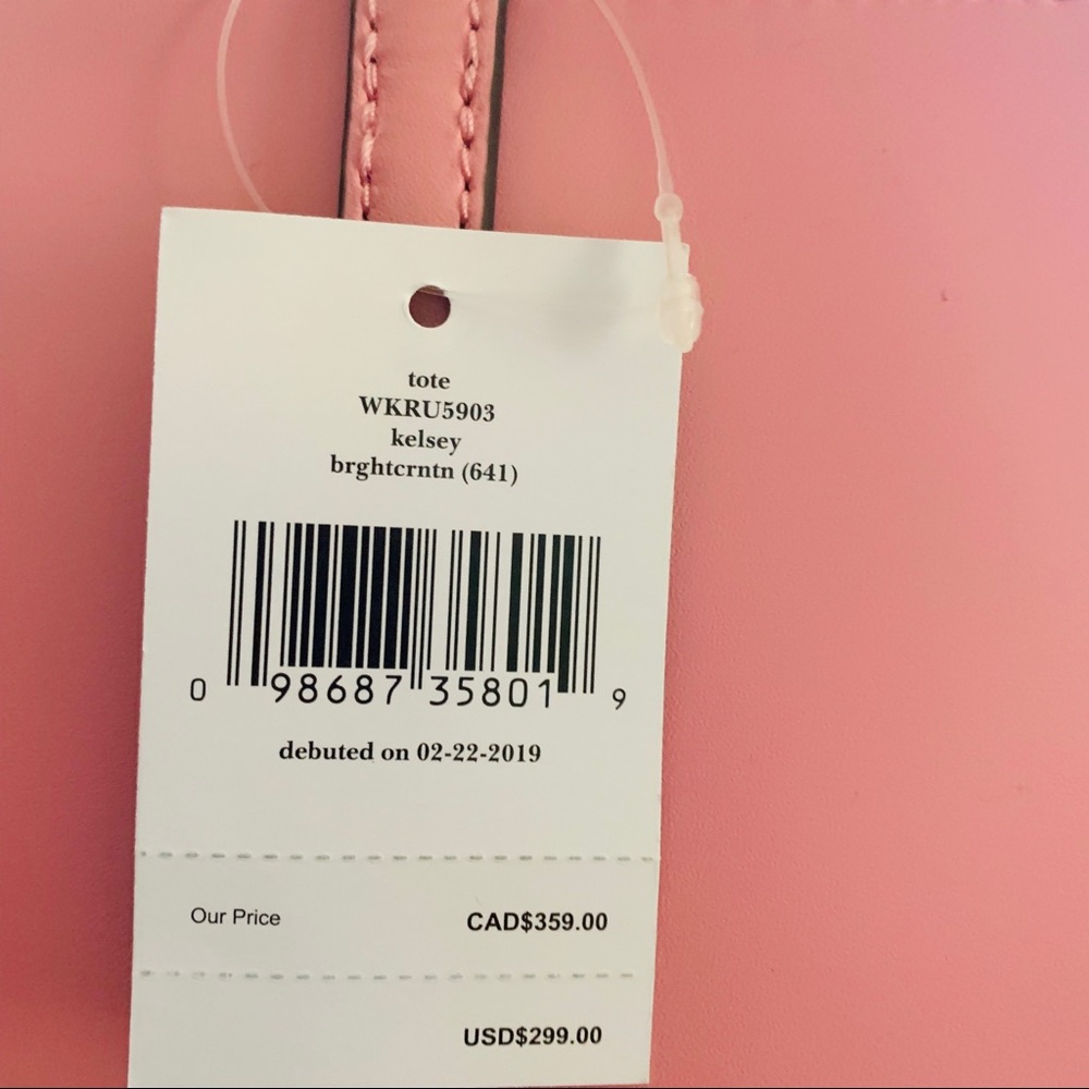 Kelsey tote kate spade bright carnation pink - Picture 3 of 5